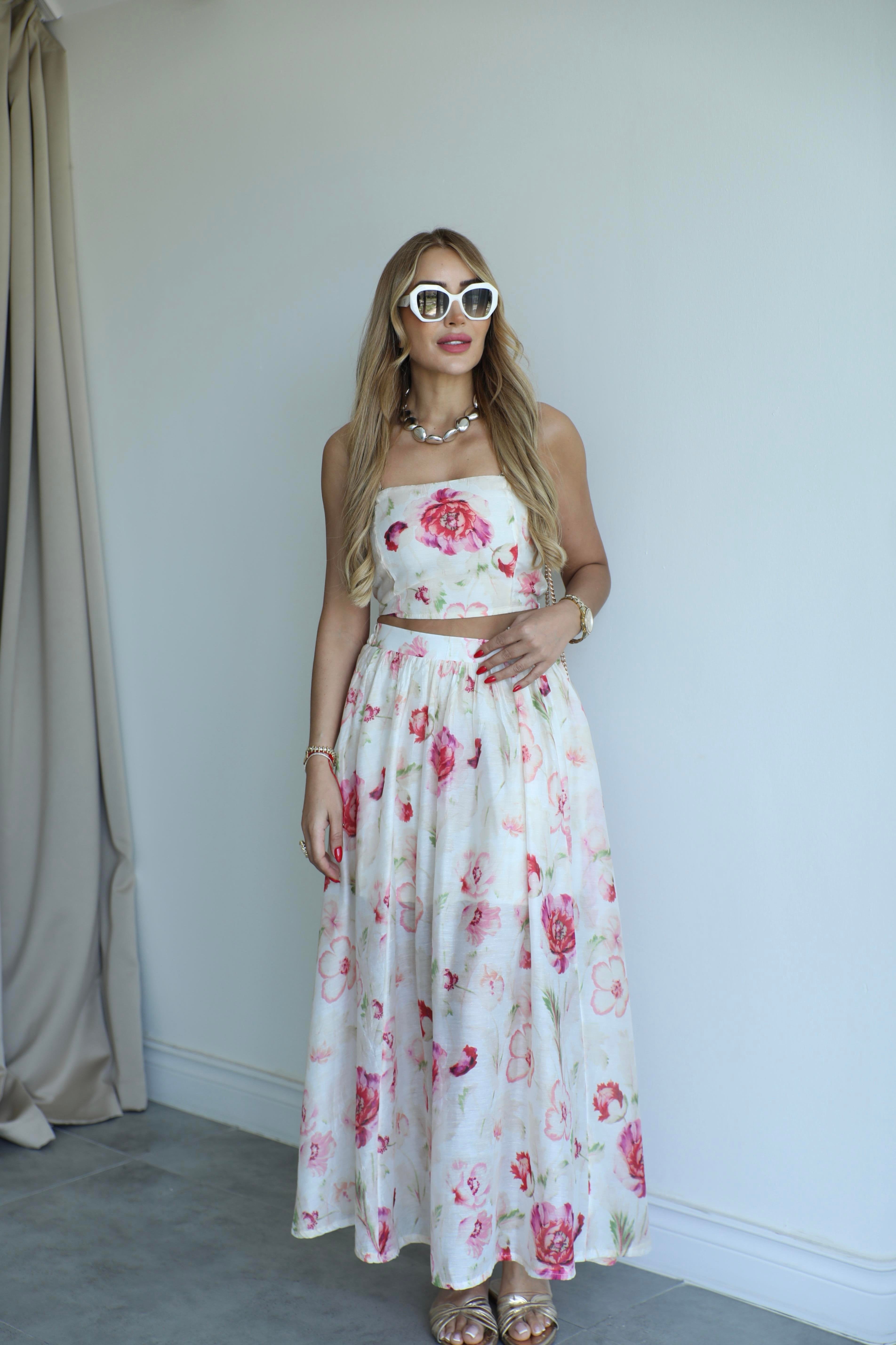 Floral Skirt Set