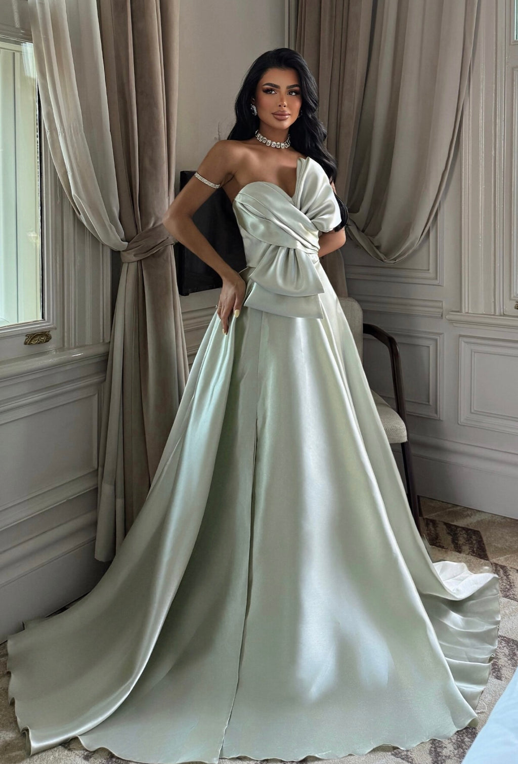 Bow Strapless Dress