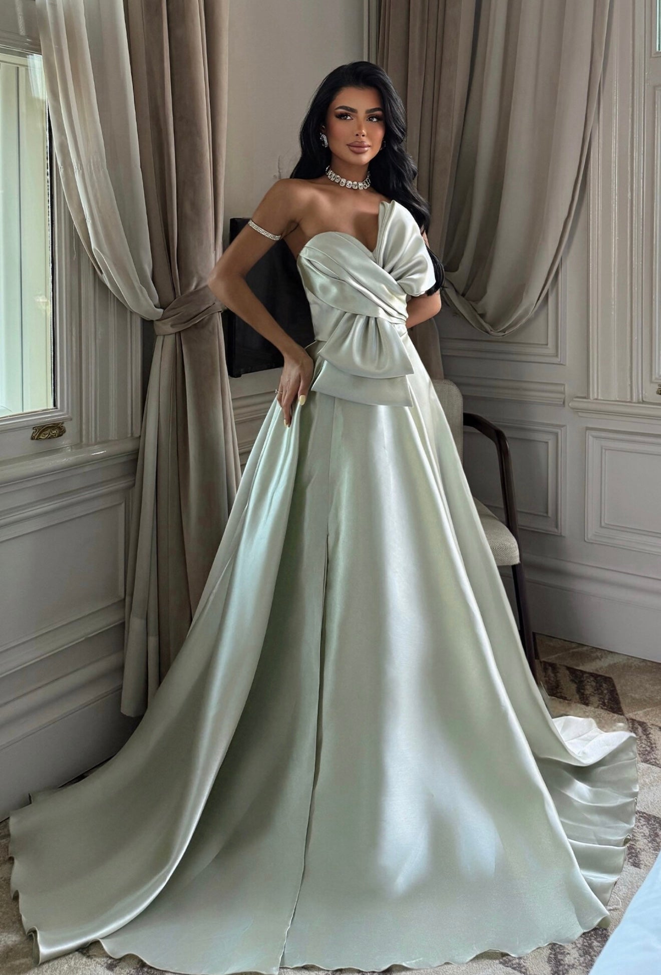 Bow Strapless Dress