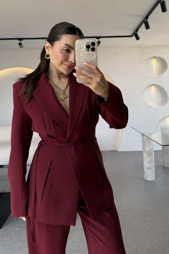 Burgundy Suit