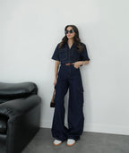 Navy Denim Set