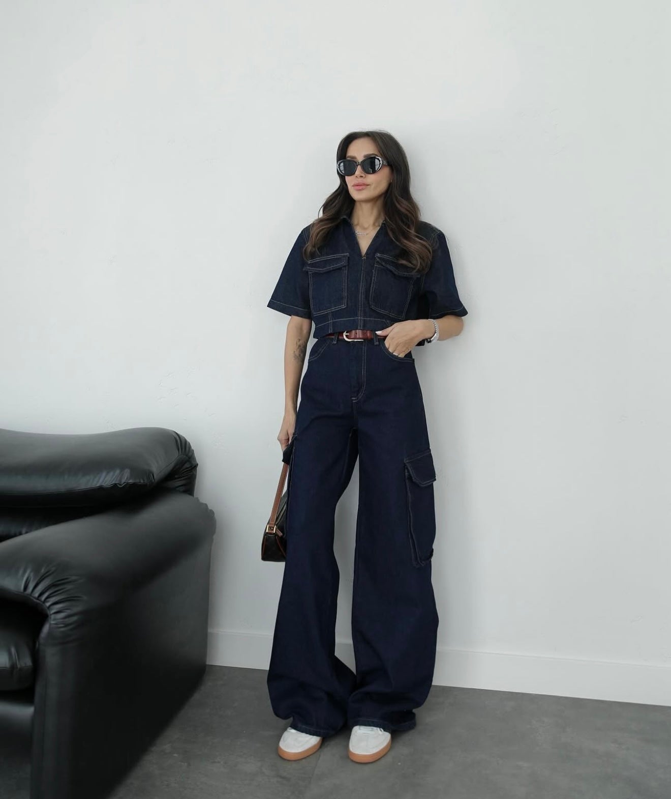Navy Denim Set