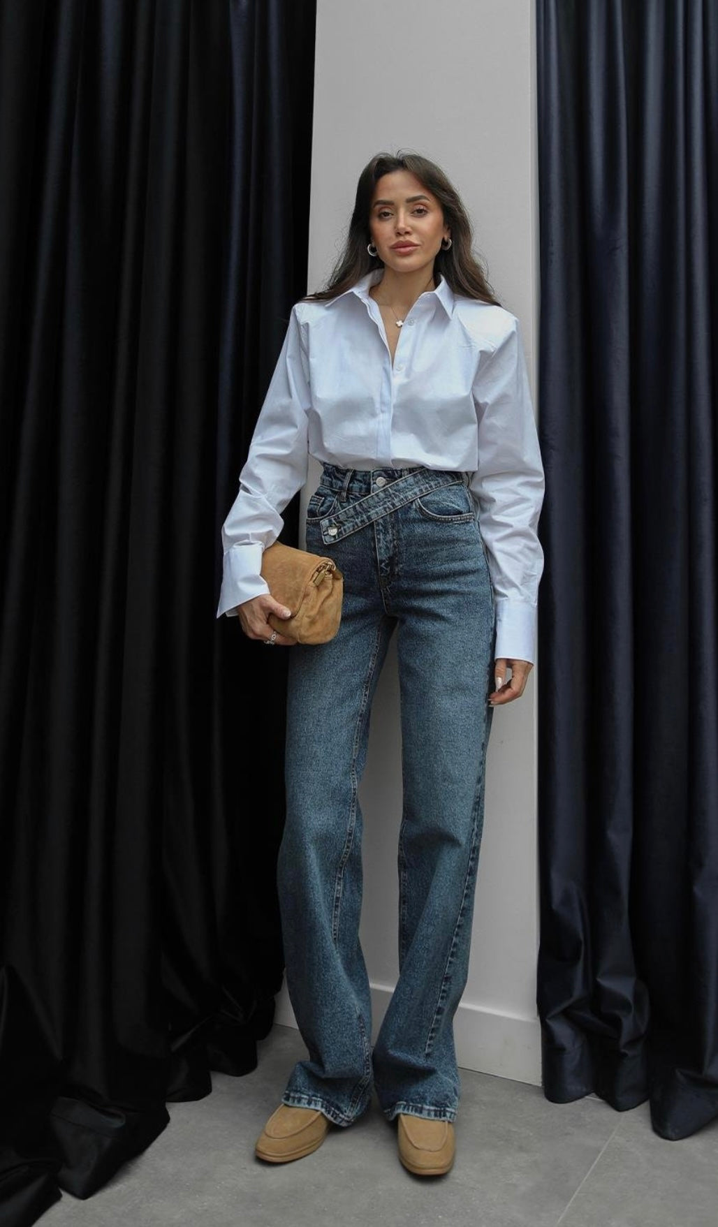 Belted Jeans