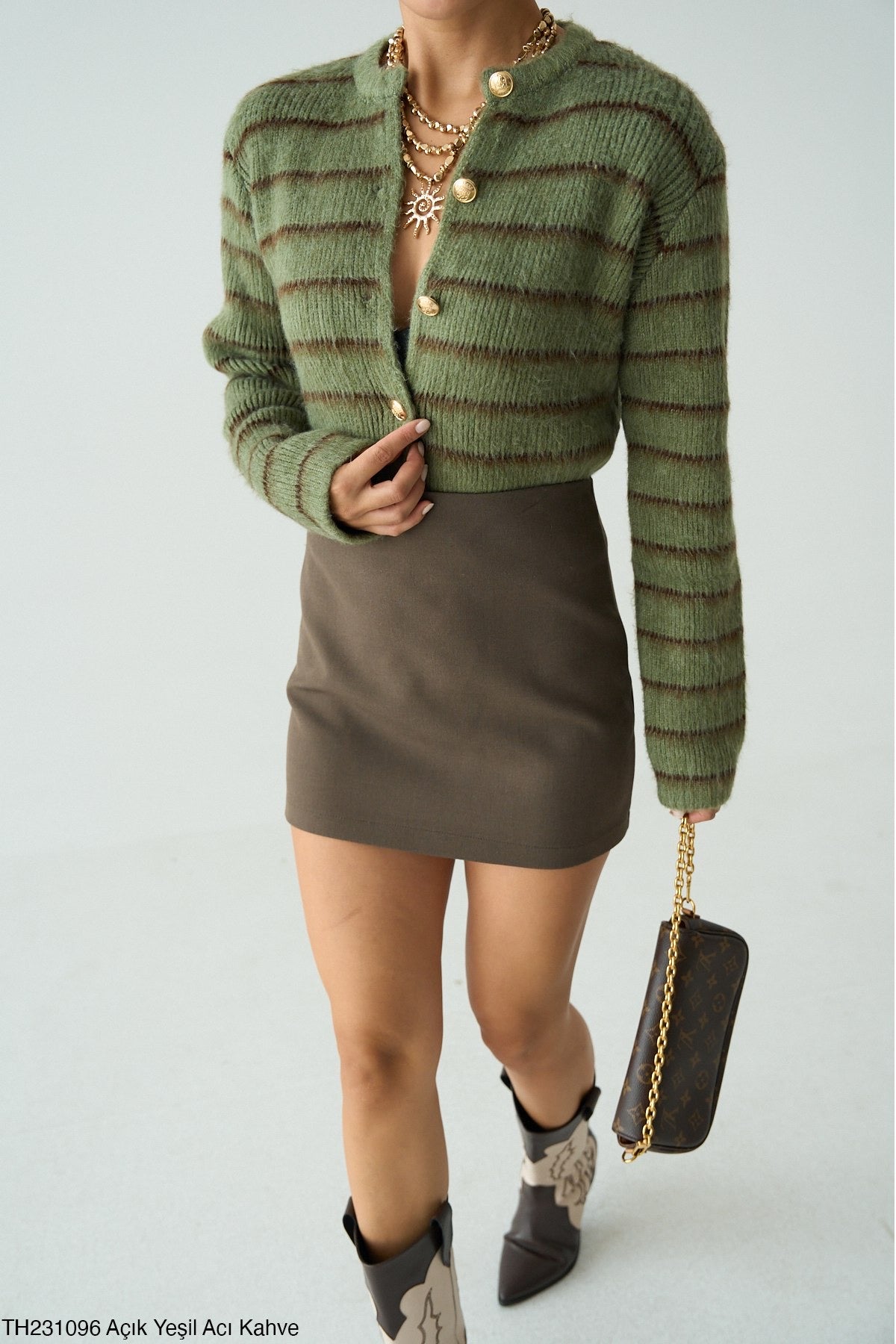 Striped Green Cardi