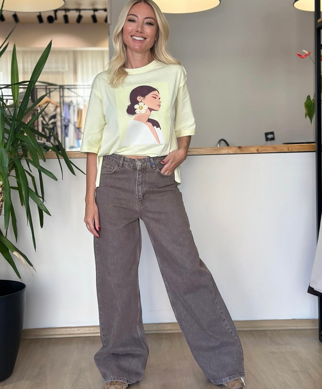 Brown ombre pant