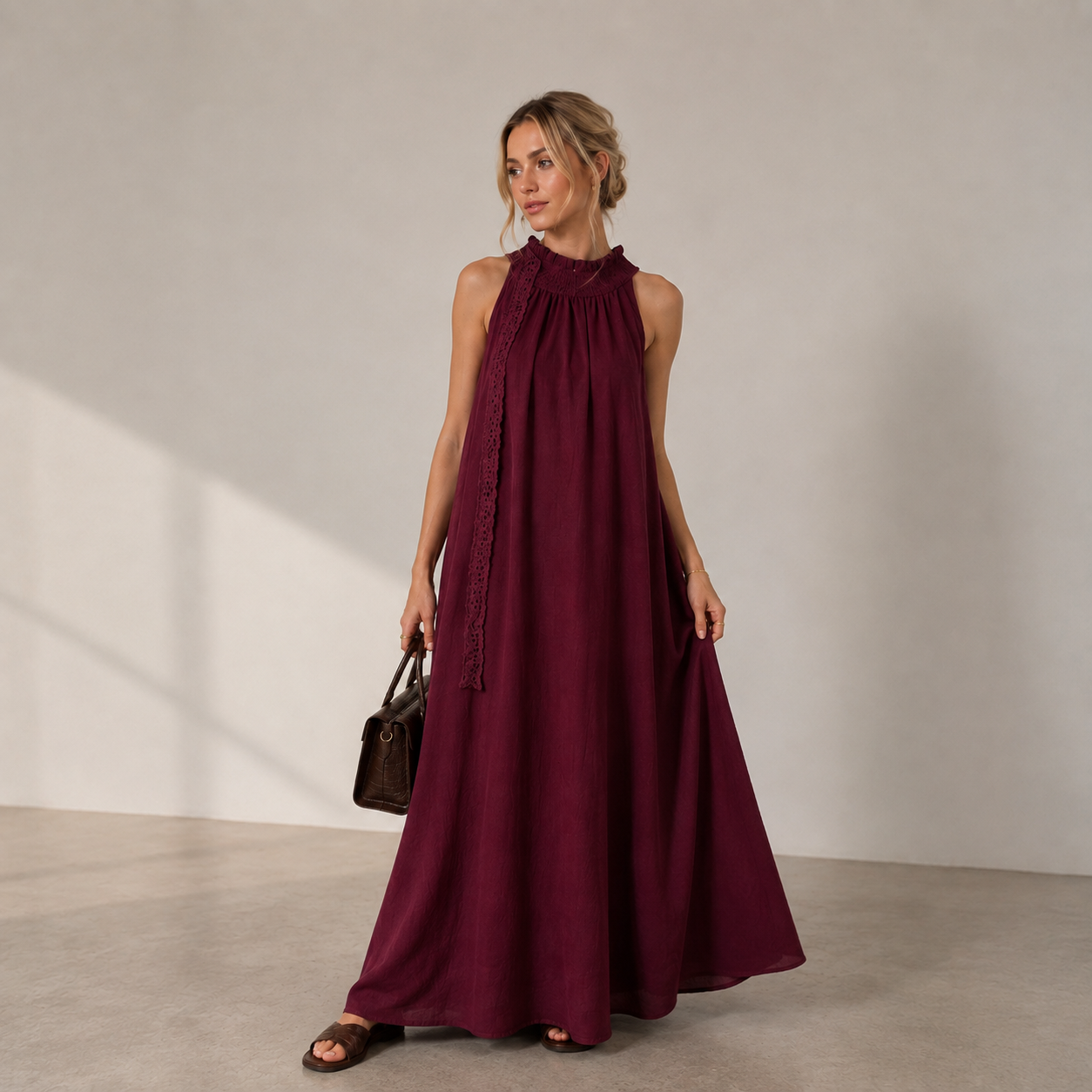 Burgundy Maxi Dress