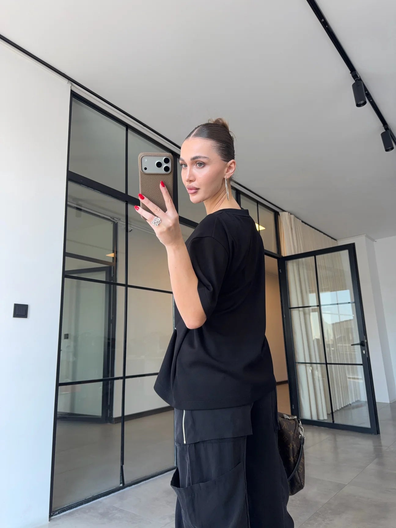Black T-shirt with Pins