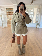 Sage Belted Jacket