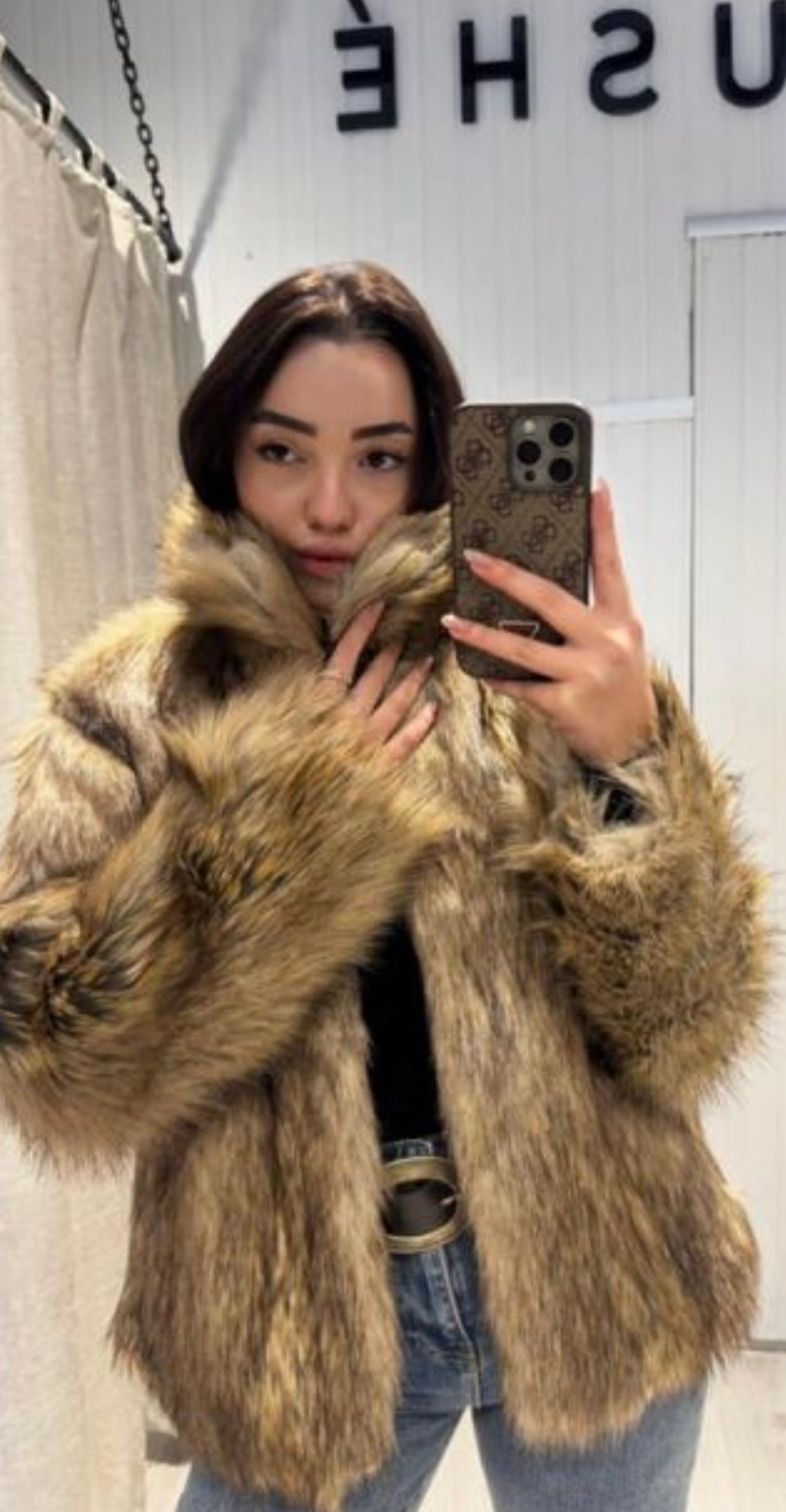 Caramel Fur Jacket