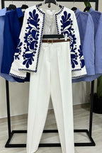 Zr cut darted palazzo