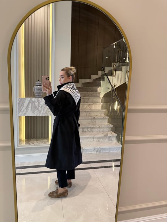 Black Long Trench Coat