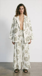 Floral Linen Pants