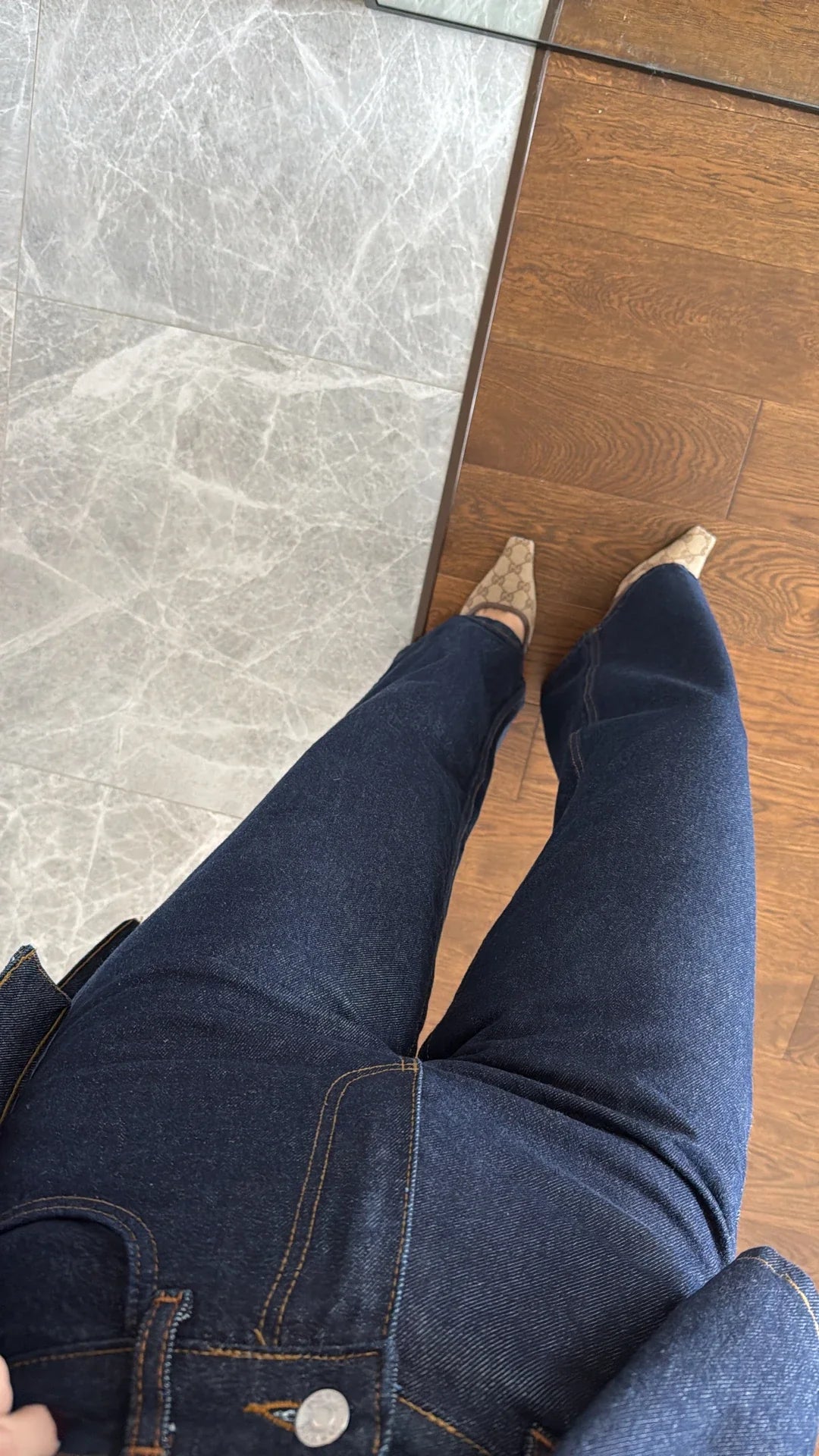 Waist-tied Denim Suit