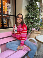 Cherry Pop Stripe Knit