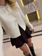 Ribbon-detailed Cardigan