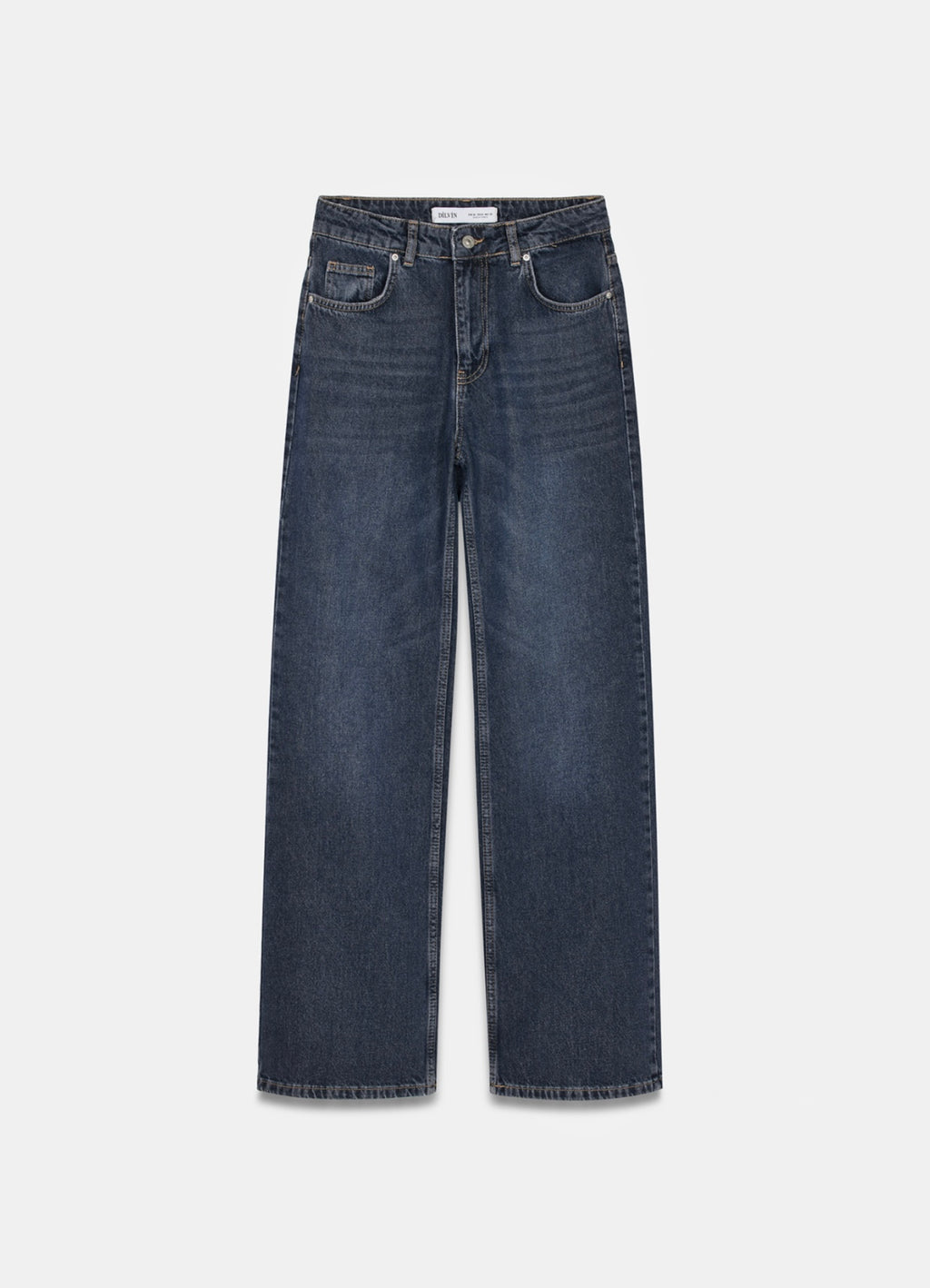 Navy straight cut  jeans