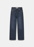Navy straight cut  jeans