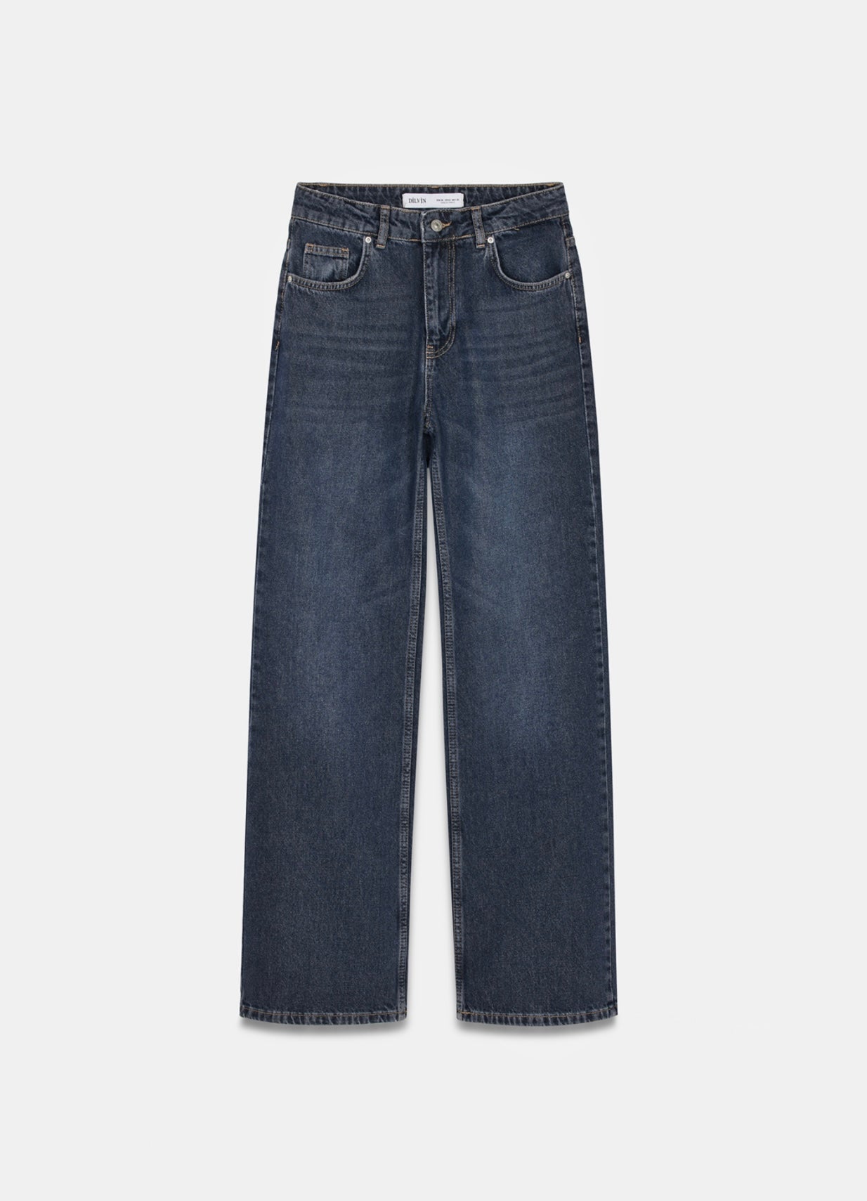 Navy straight cut  jeans