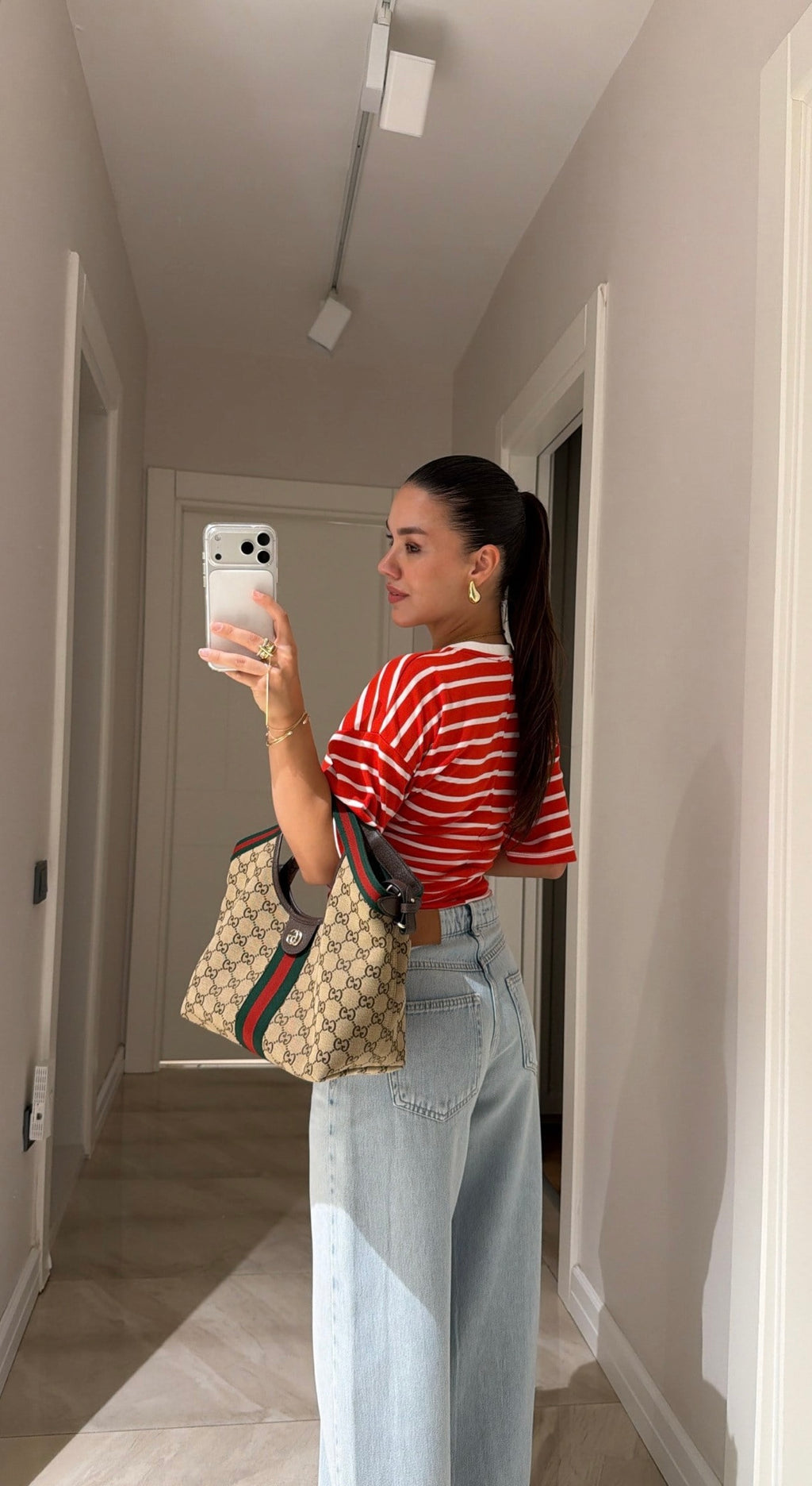 Stripe T-shirt - Red