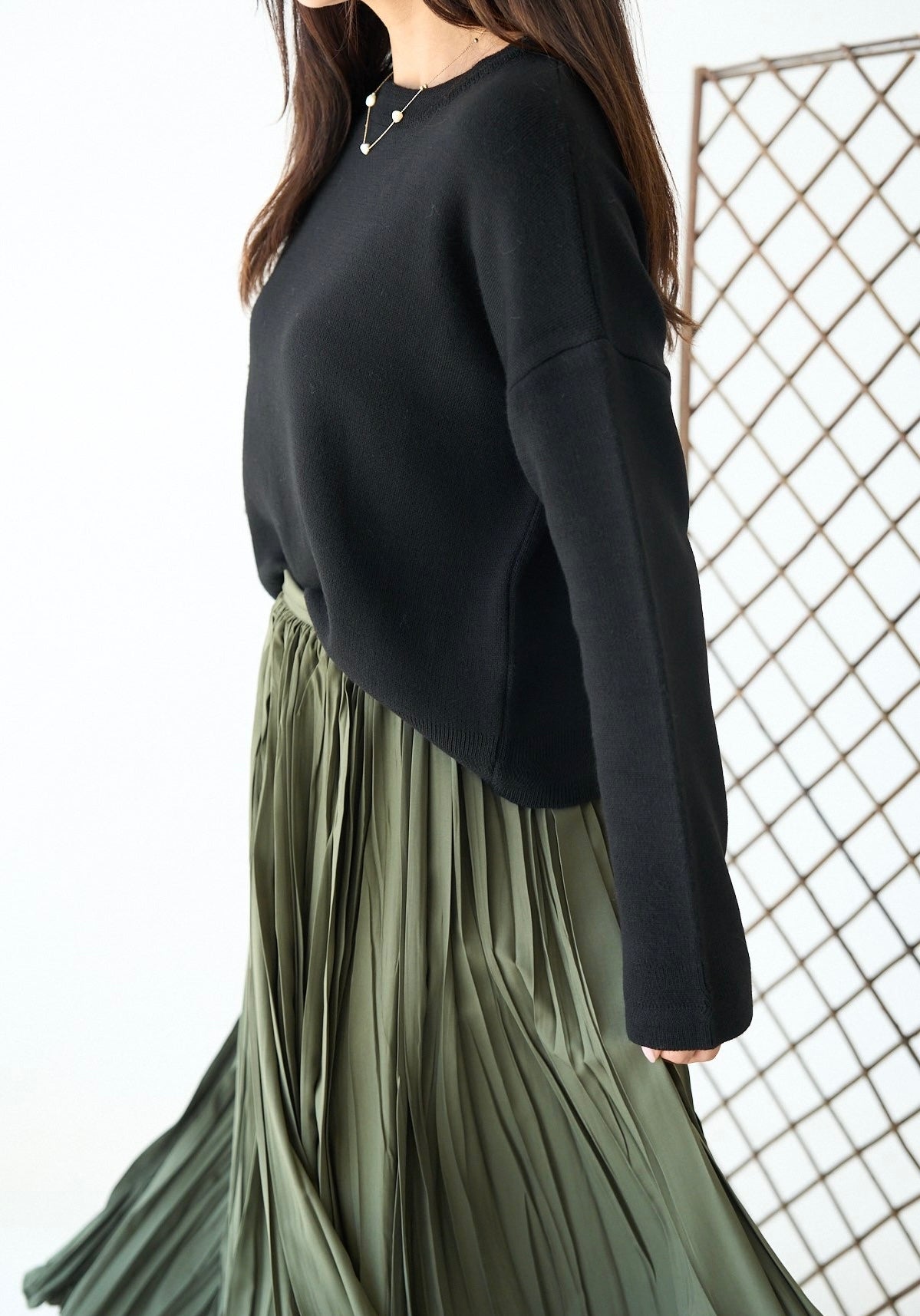 Black Round Neck Sweater