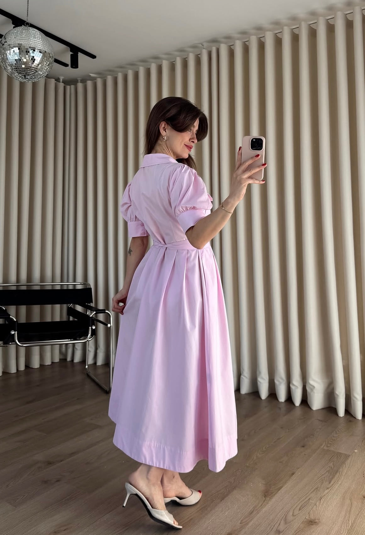 SS Belted Dress - Pink