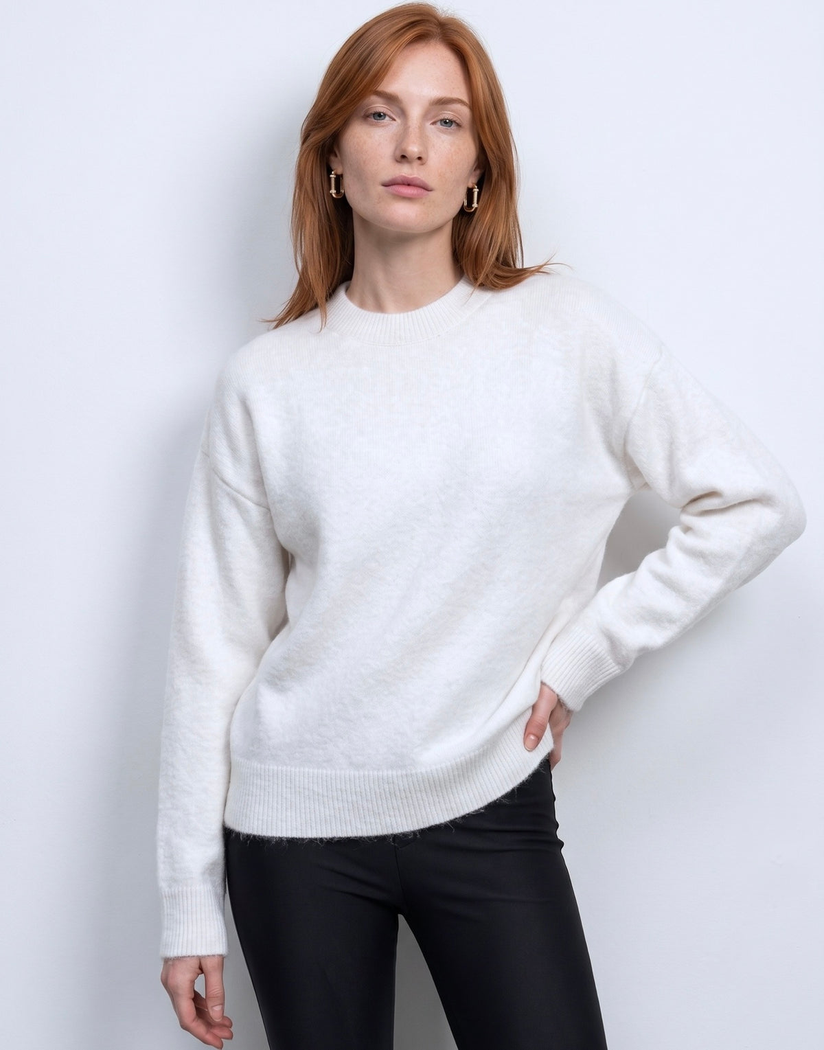 Classic Knit Sweater - Ecru