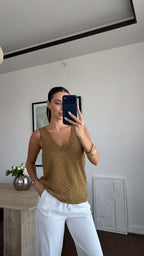 Golden Knit Tank