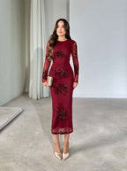 Bella Dress - Bordeaux