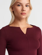 Zipper Detailed Top
