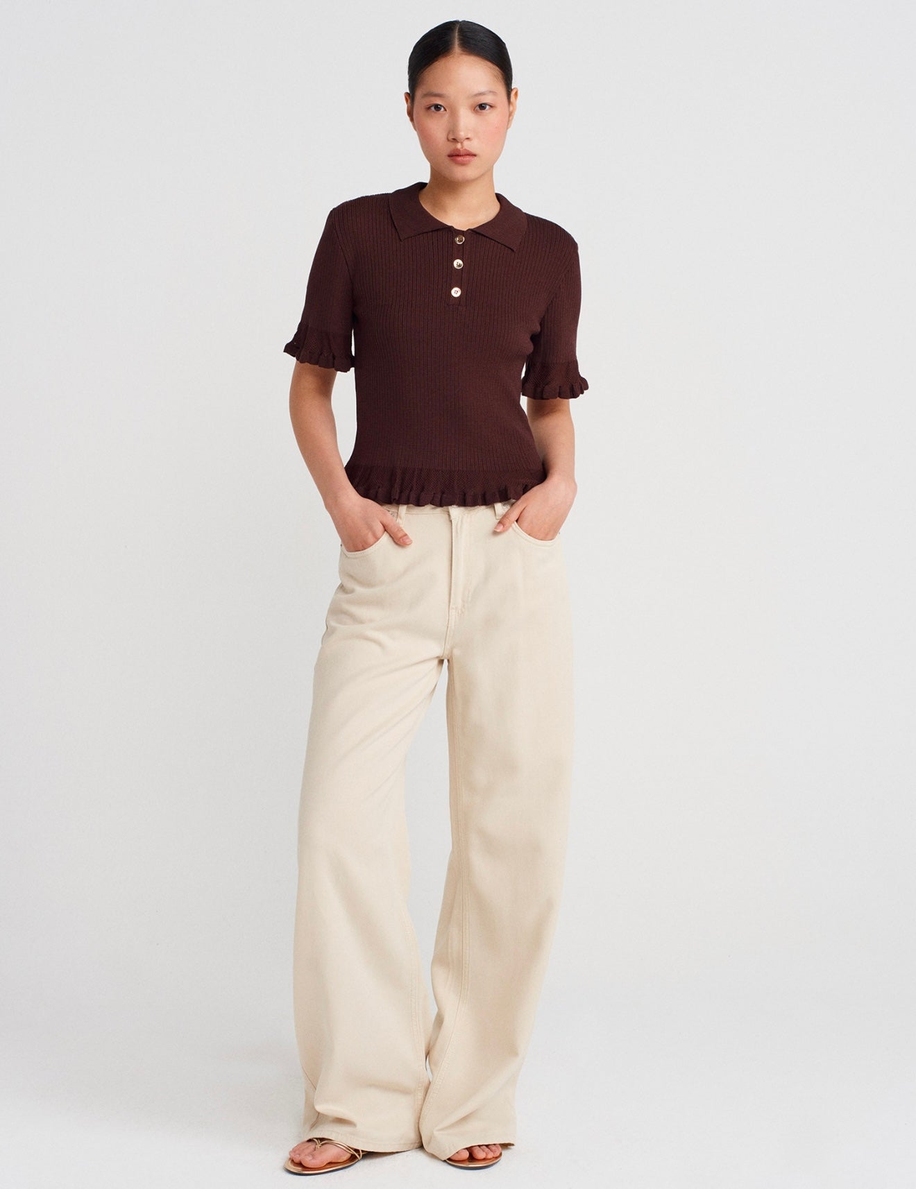 Dilvin brown top