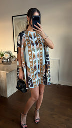 Mosaic Breeze Mini Dress