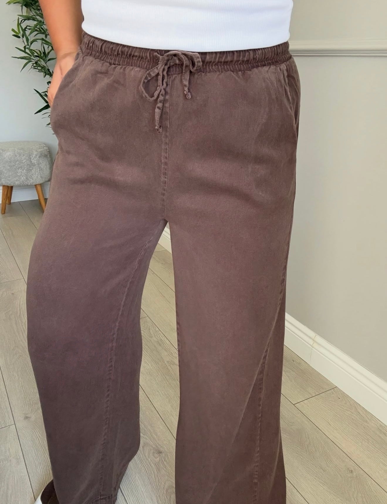 Tencel Pants - Brown