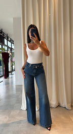 Cross Waist Jeans