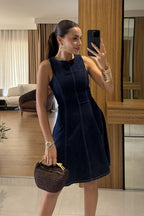 Flare Denim Dress