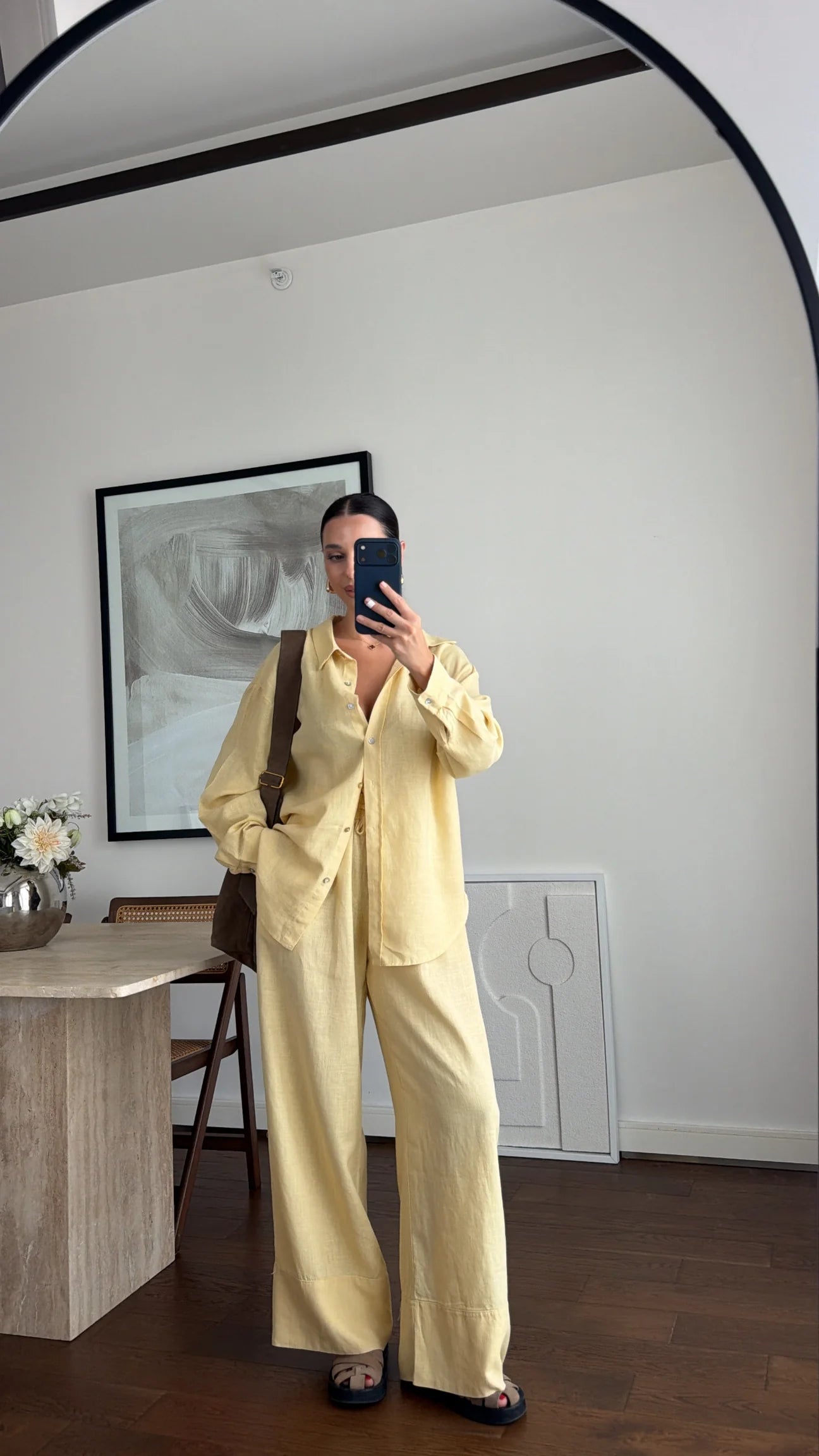Pure linen set - yellow