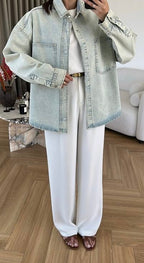 Light blue denim shirt