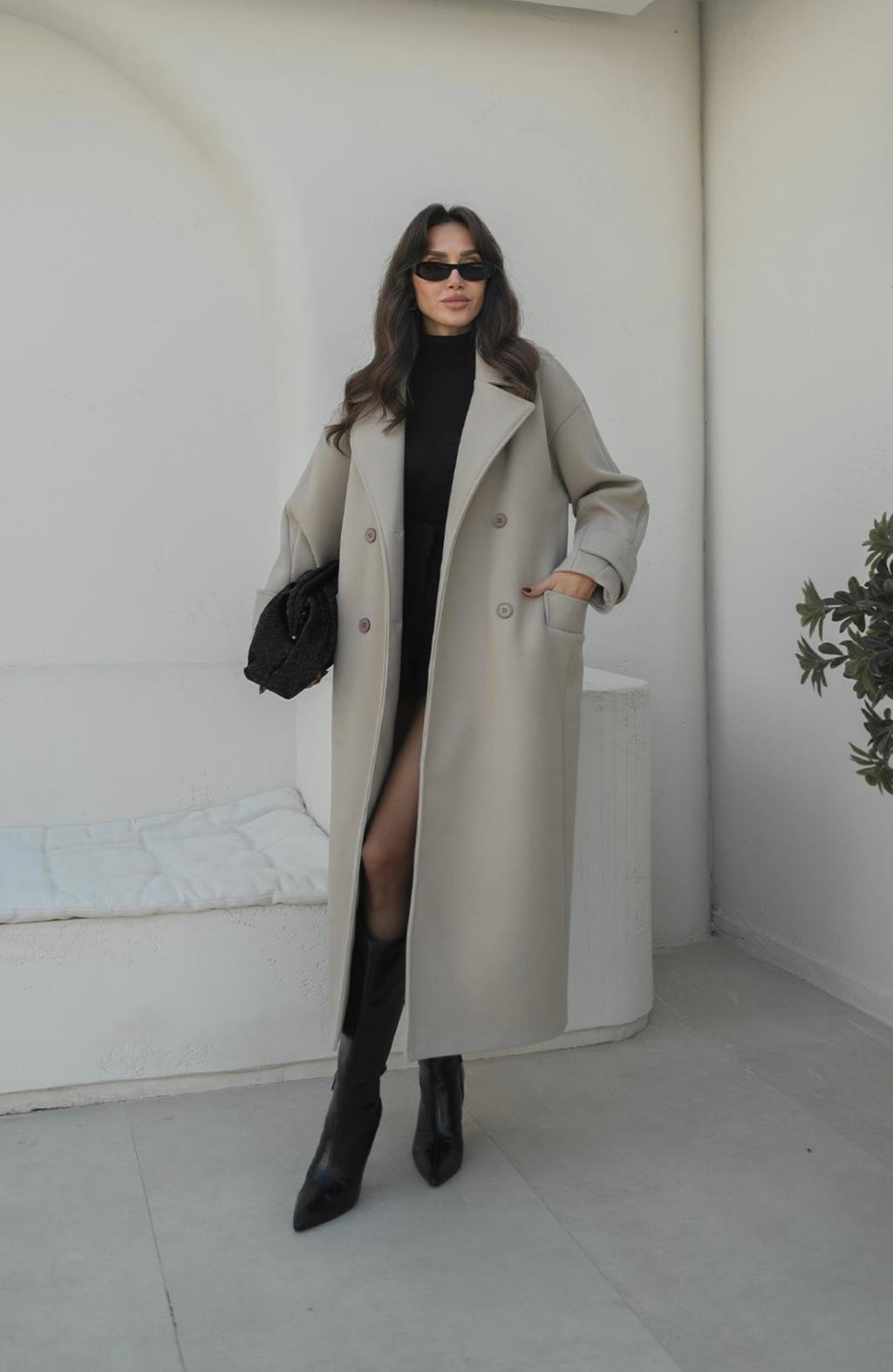 Oversized Coat - Beige