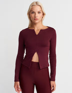 Zipper Detailed Top