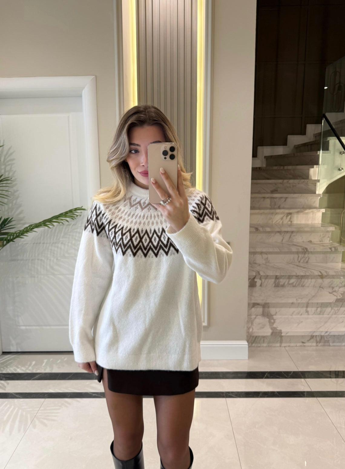 Cinnamon Crew Neck Sweater