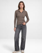 Mila Knit Top - Mocha