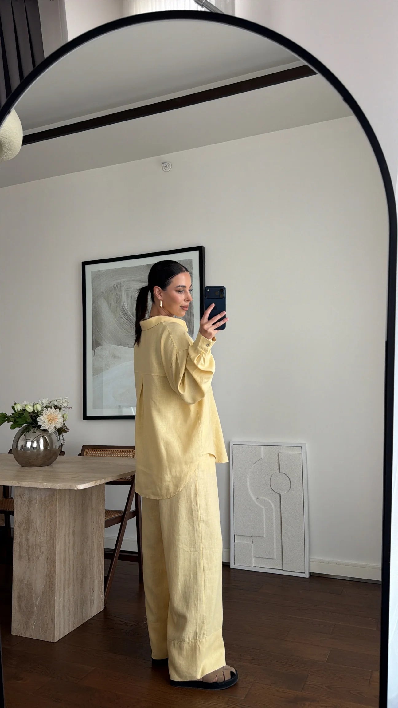 Pure linen set - yellow