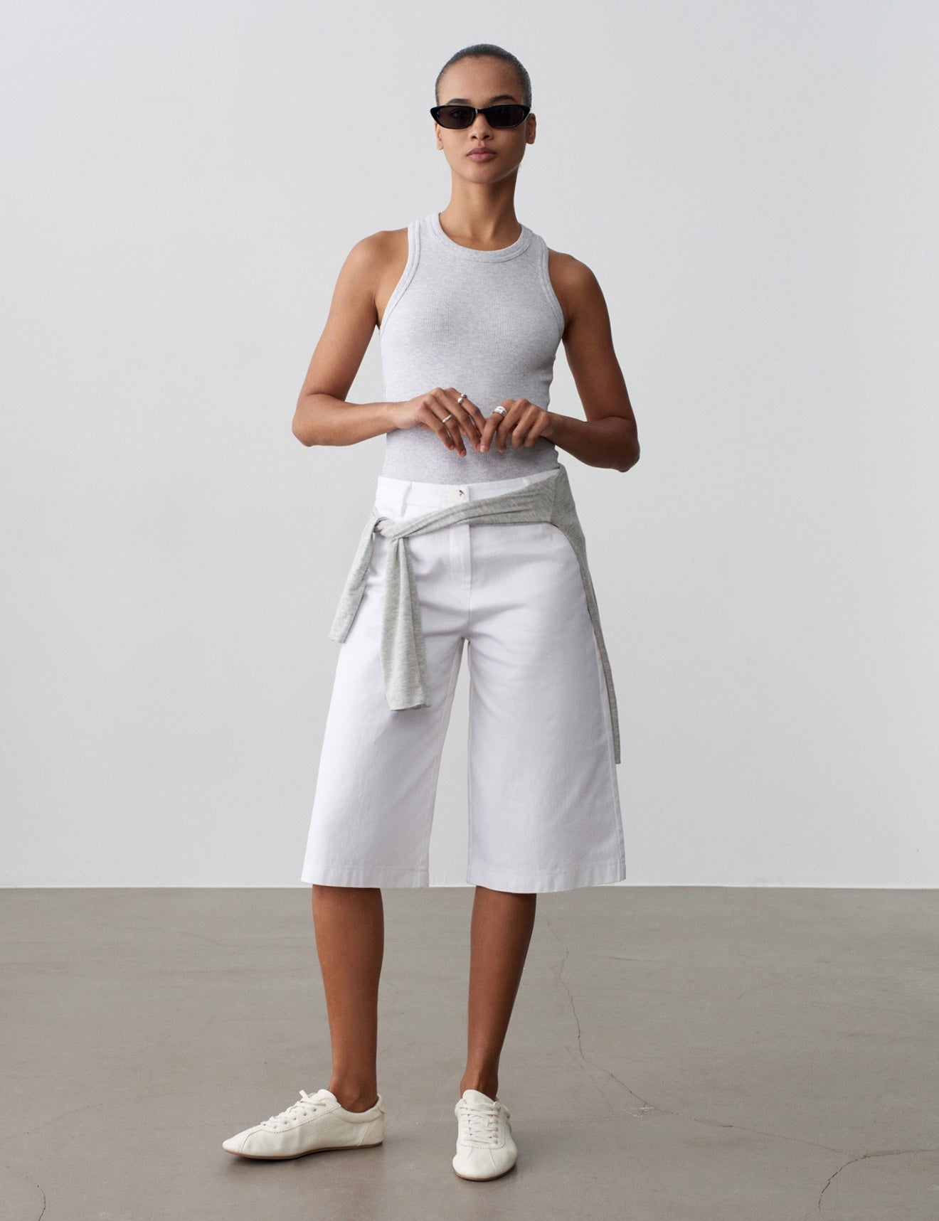 White Bermuda Shorts