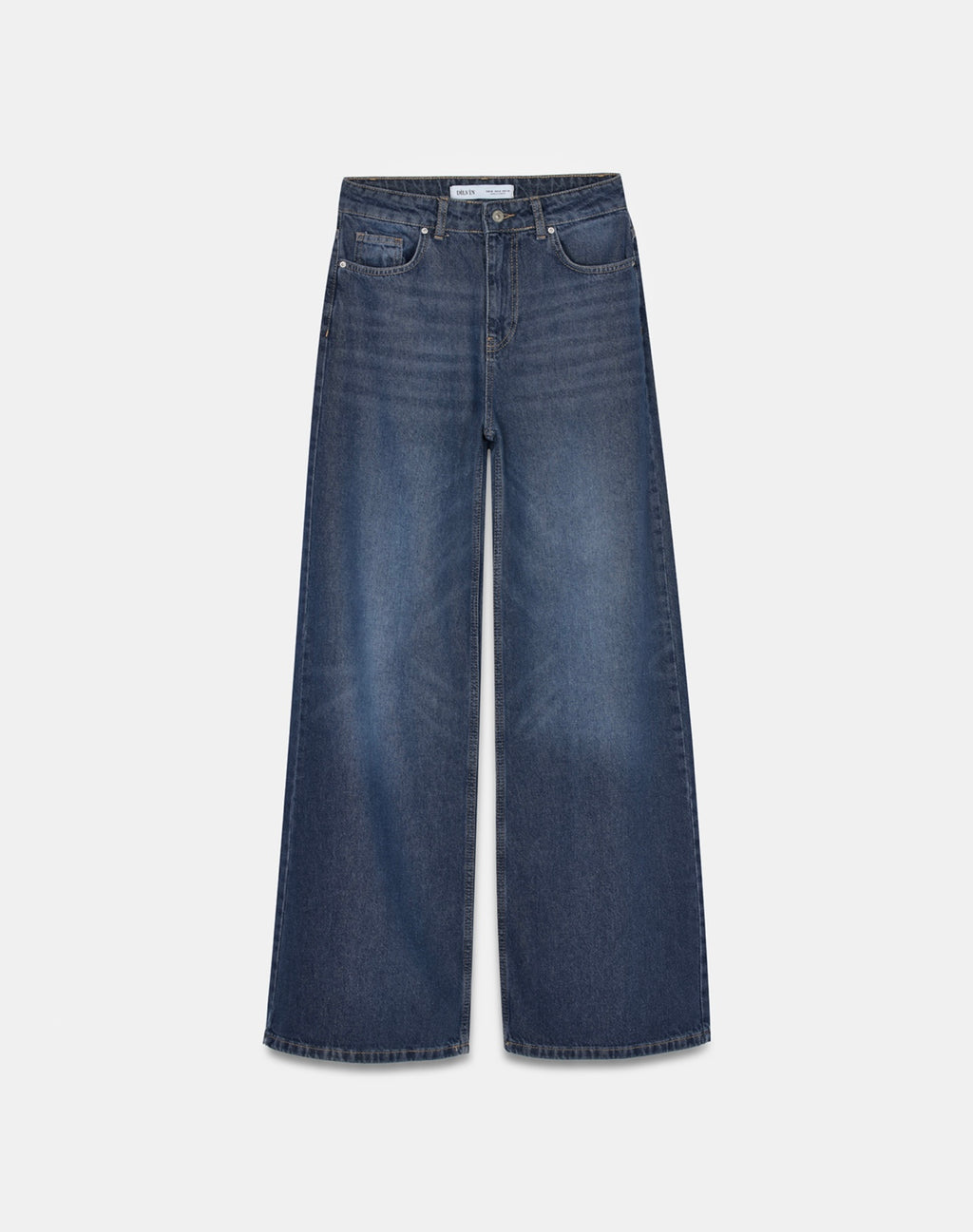 Navy Wide Leg Jeans
