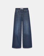 Navy Wide Leg Jeans