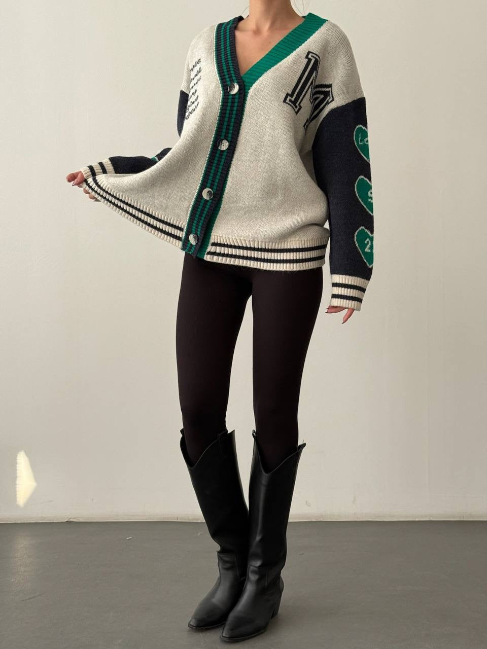 Grey-Green Cardigan