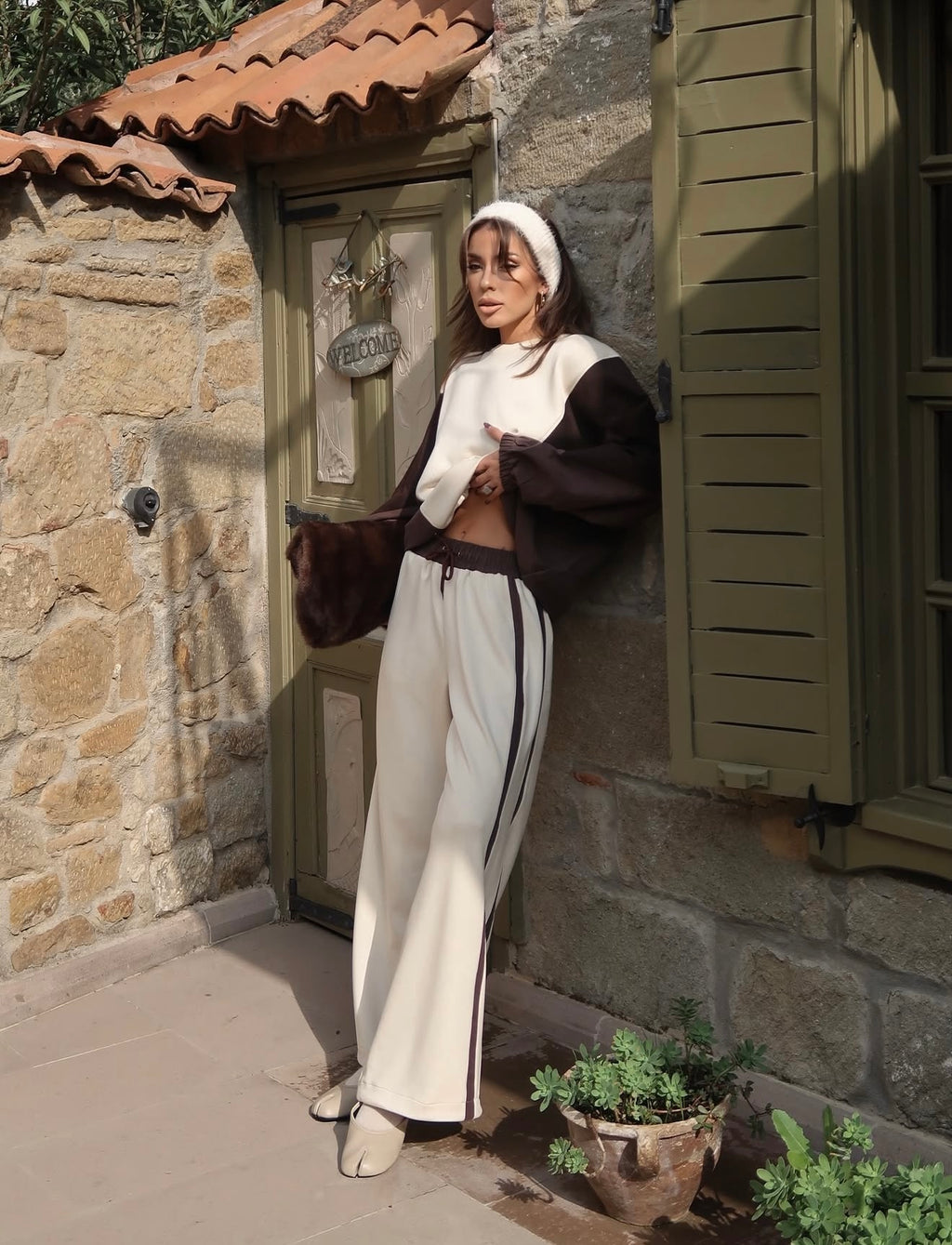 Brown-Beige Tracksuit