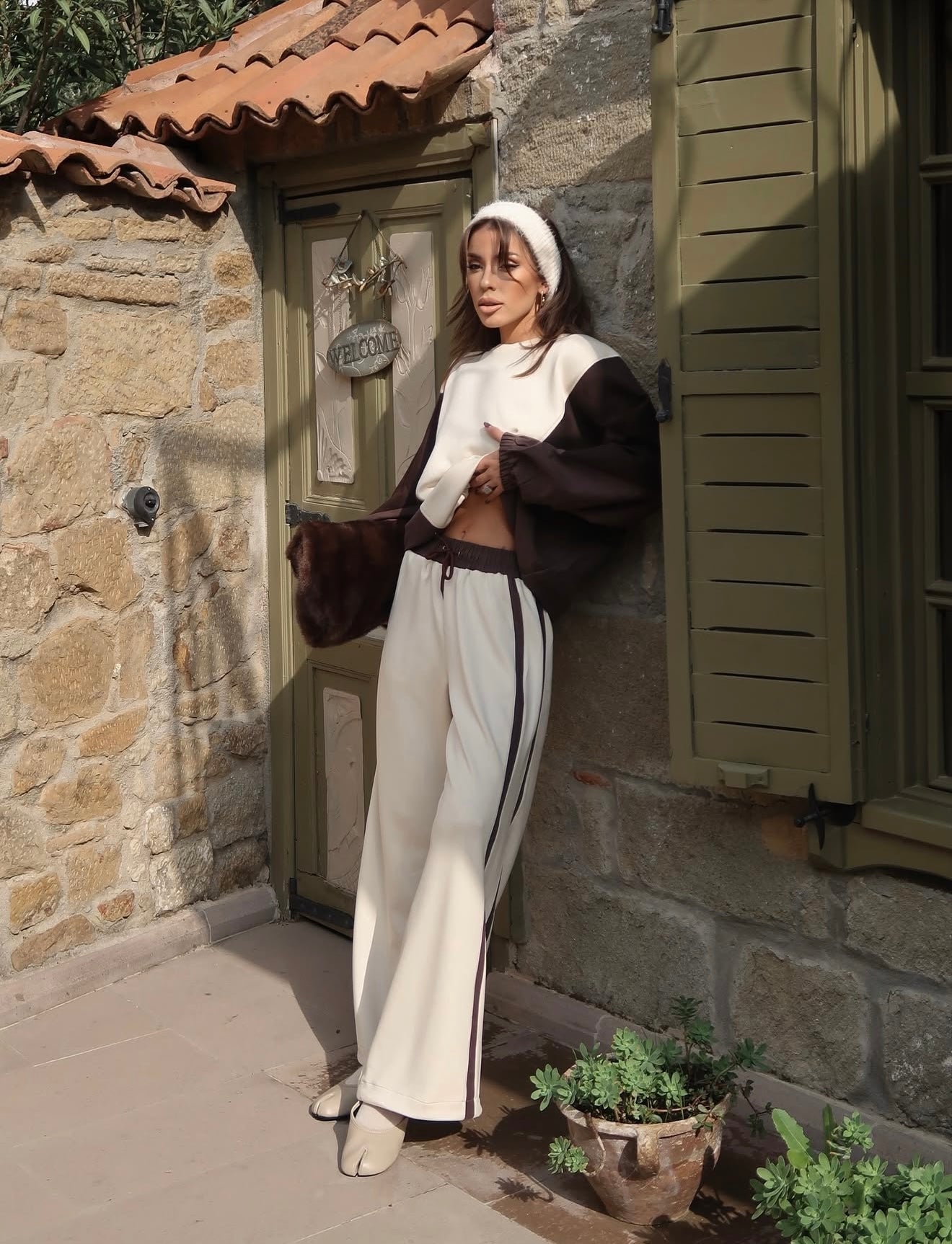 Brown-Beige Tracksuit