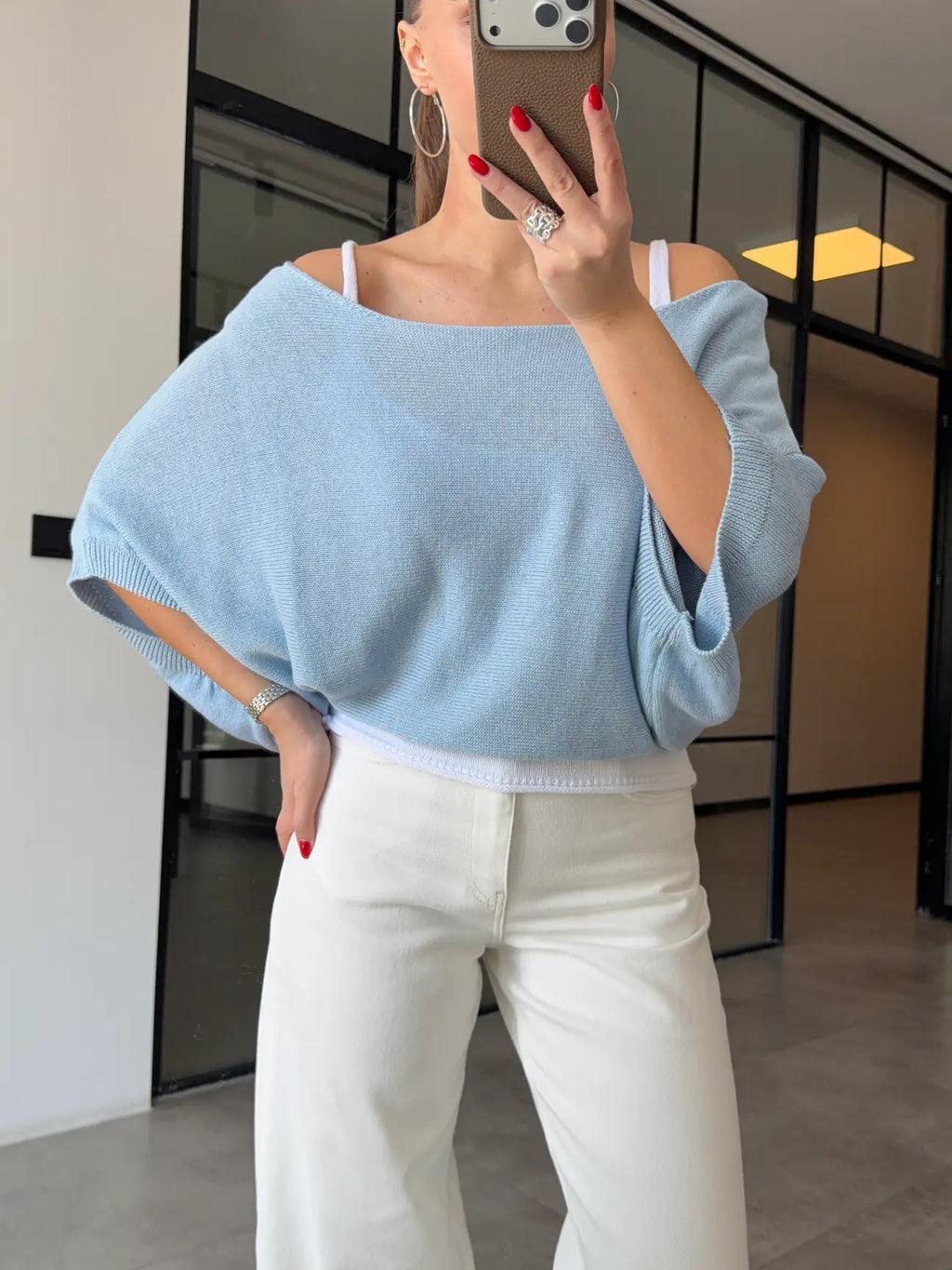 Knitwear Blouse - Blue