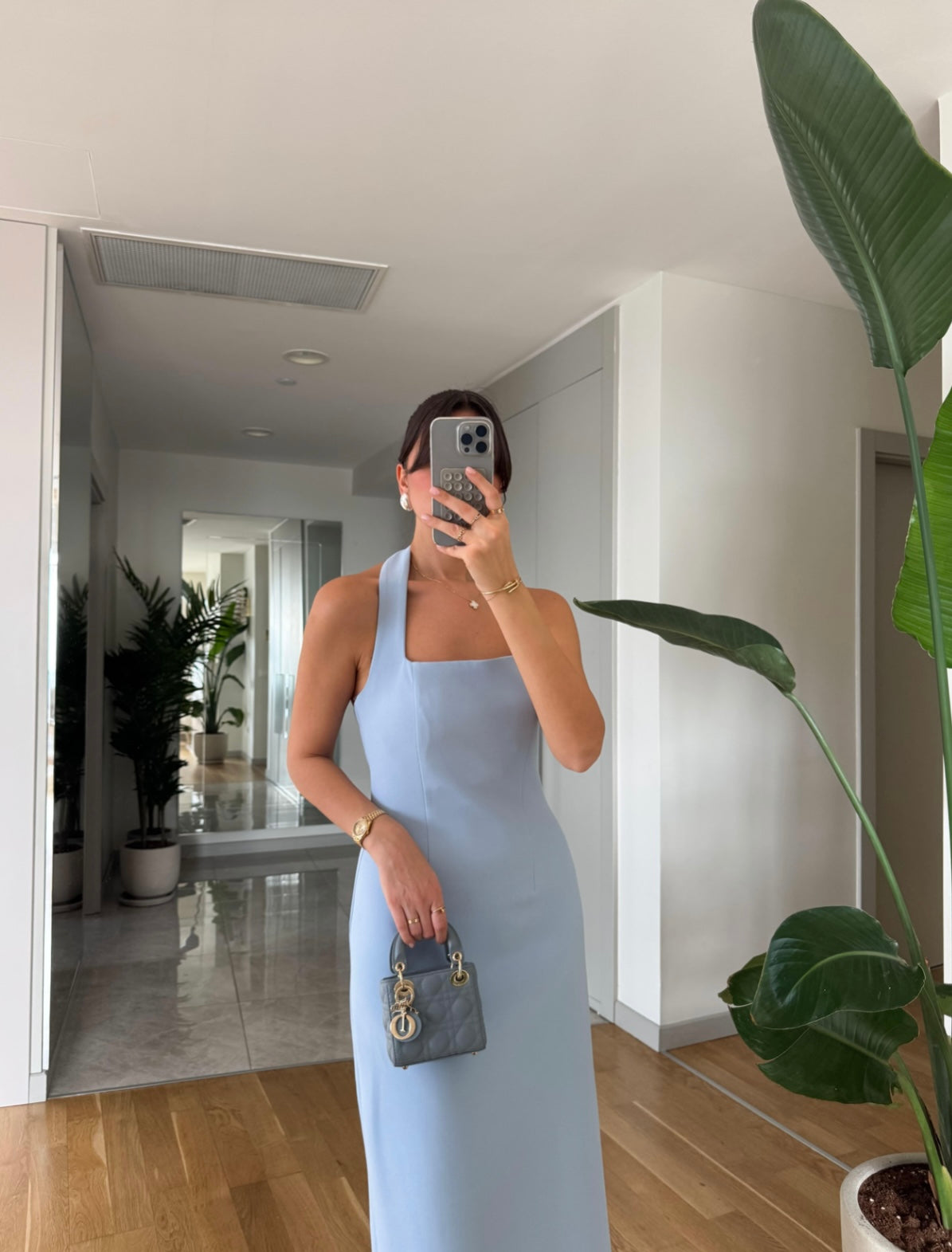 Halter Neck Midi-Dress