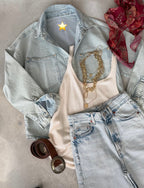 Light blue denim shirt